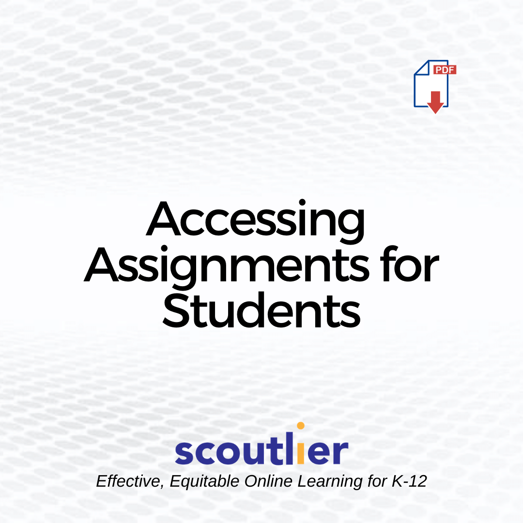 Opens Accessing Assignments for Students PDF