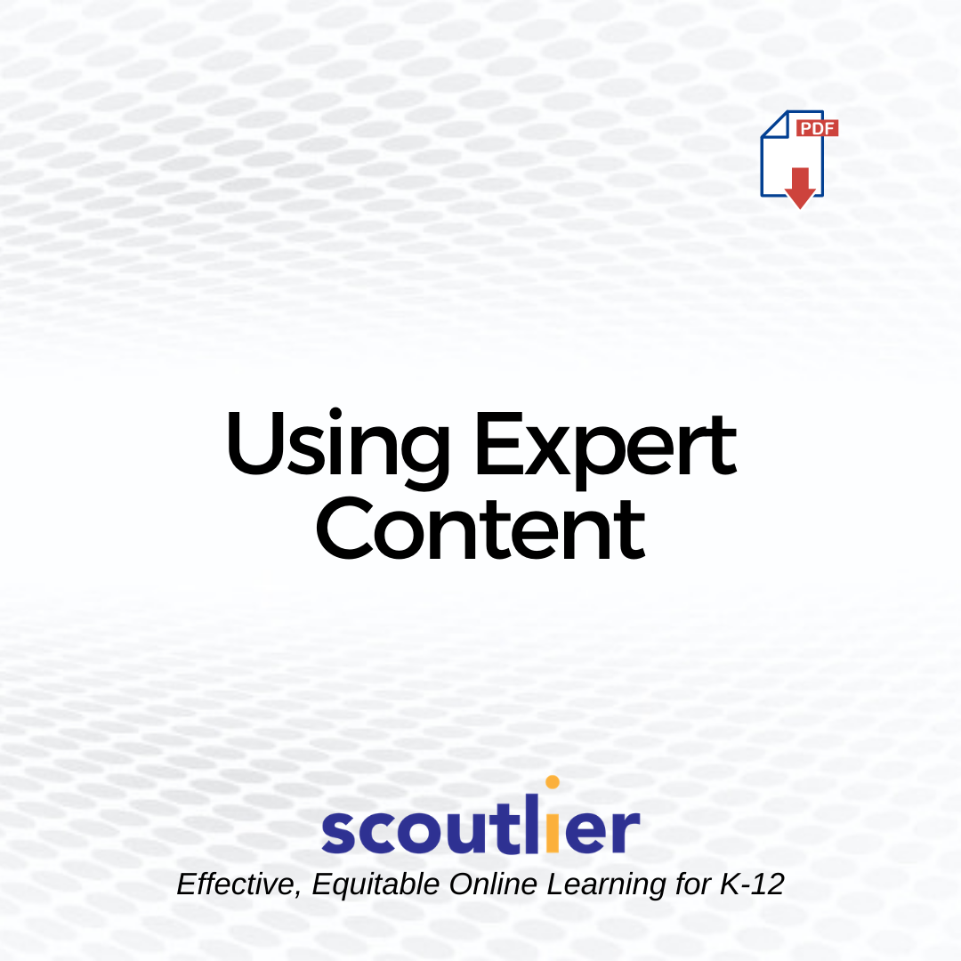 Opens "Using Expert Content" PDF